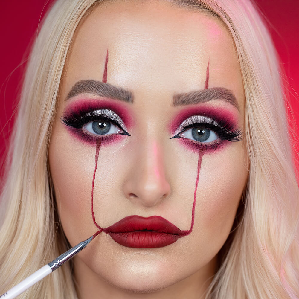 Easy Clown Makeup Step By Step Tutorial Pics 