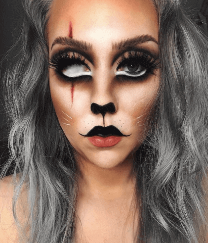 cat costume makeup for women