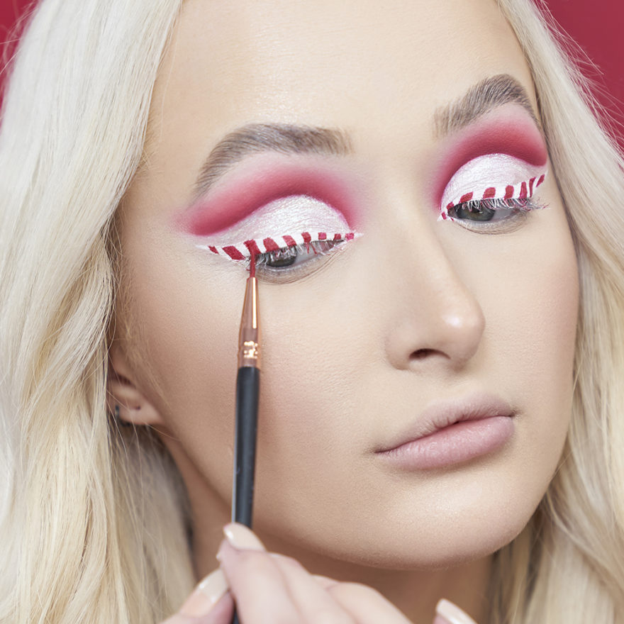 Get The Look: Rei Lilith's Candy Cane Eyeliner Tutorial - Beauty Bay Edited