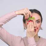 8-guasha_forehead-optimised Using a Gua Sha on the forehead