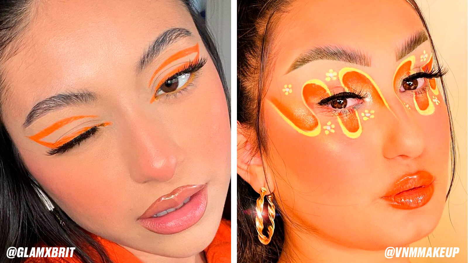 orange eye makeup