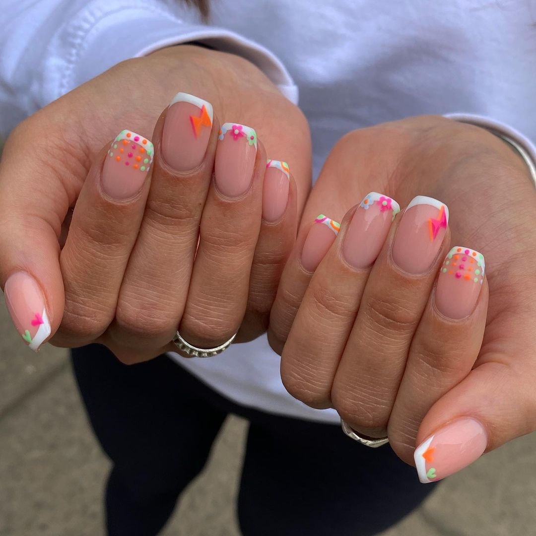 Fun colorful summer nail inspo | Gallery posted by CharniqG | Lemon8