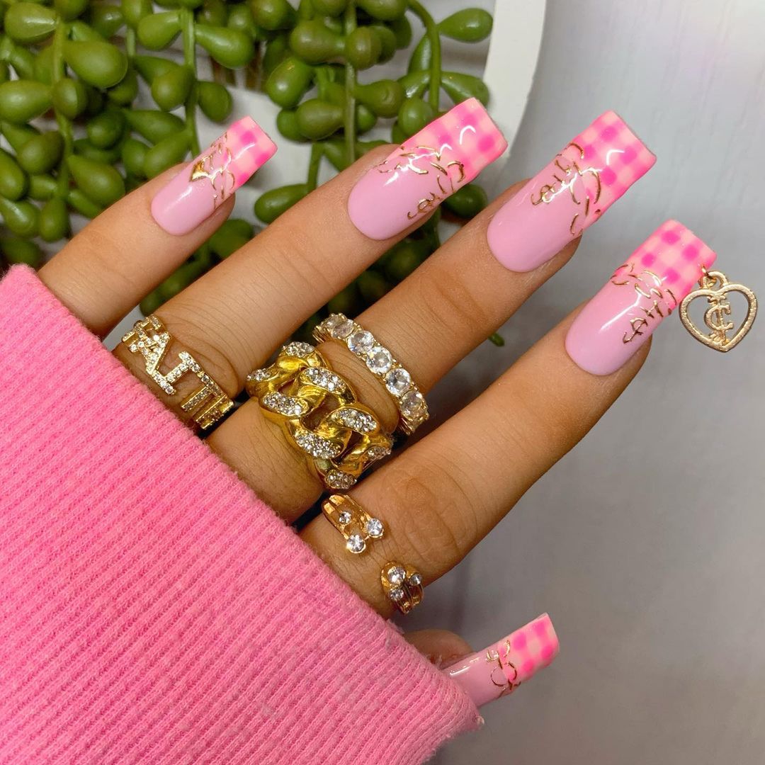 Buy Nude Butterfly Nails Design/ Press on Nails/ Rhinestone Nails/ V Lines  Nails/ Coffin Nails/ Cute Nails Online in India - Etsy