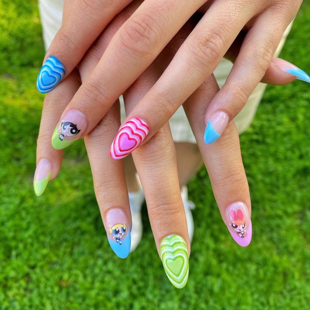 Colors And Patterns In Nails 2023 Y2K