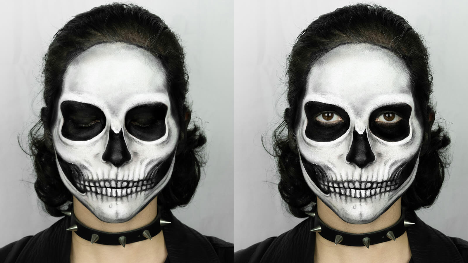 easy skeleton makeup for men