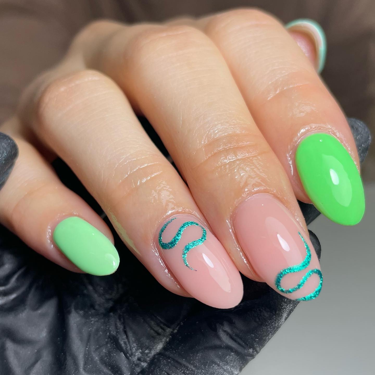 65 Beautiful Green Nail Art Designs for 2024