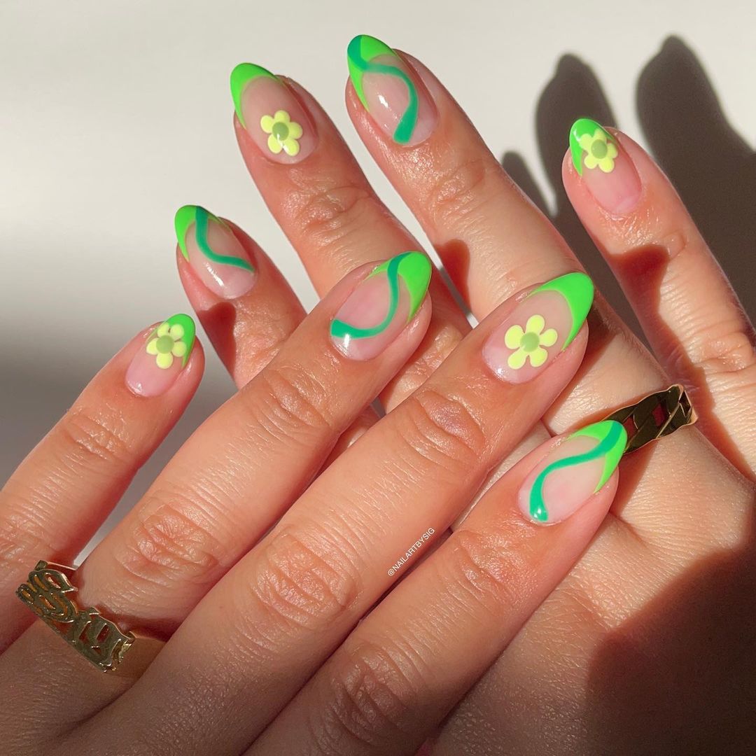 30+ Extremely Cool Neon Nail Design Ideas to Try in 2024