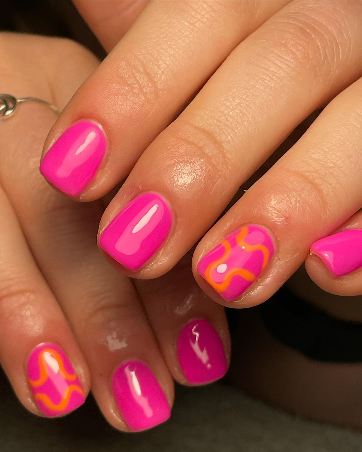 Celebrate Summer With These Cute Nail Art Designs : Swirl Pink Nails