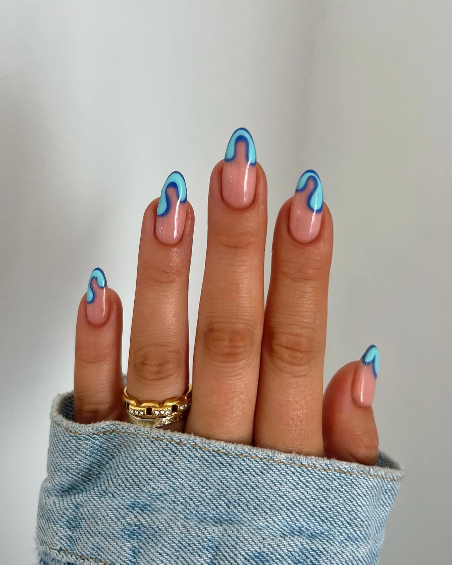 Try The Blueberry Milk Nails Trend With Light Blue French Tips - Lulus.com  Fashion Blog