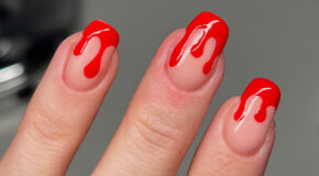 Easy Nail Art Tutorial For Halloween: Blood Drips