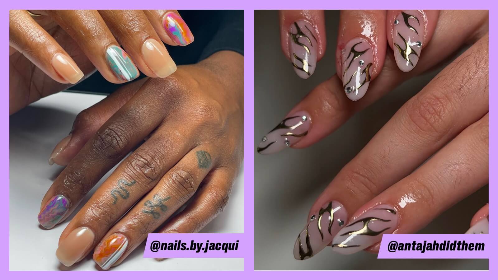 The 45 pretty nail art designs that perfect for spring looks 4