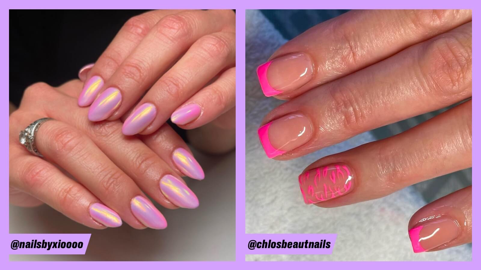 40 Beautiful Nail Design Ideas To Wear In Fall : Black & Dark pink | Nails,  Short acrylic nails, Long acrylic nails