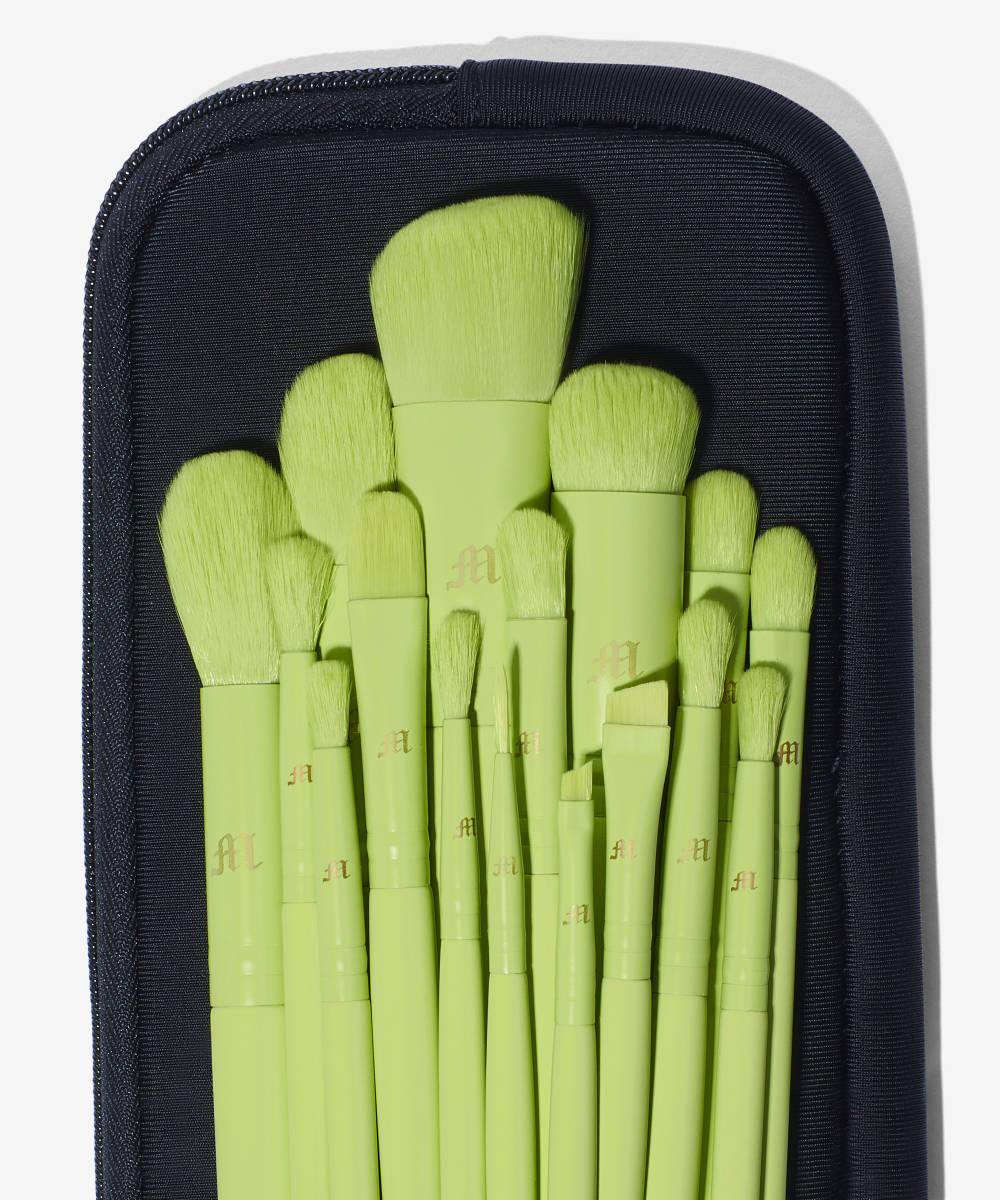 Made By Mitchell 16 Piece Brush Set & Brush Pouch