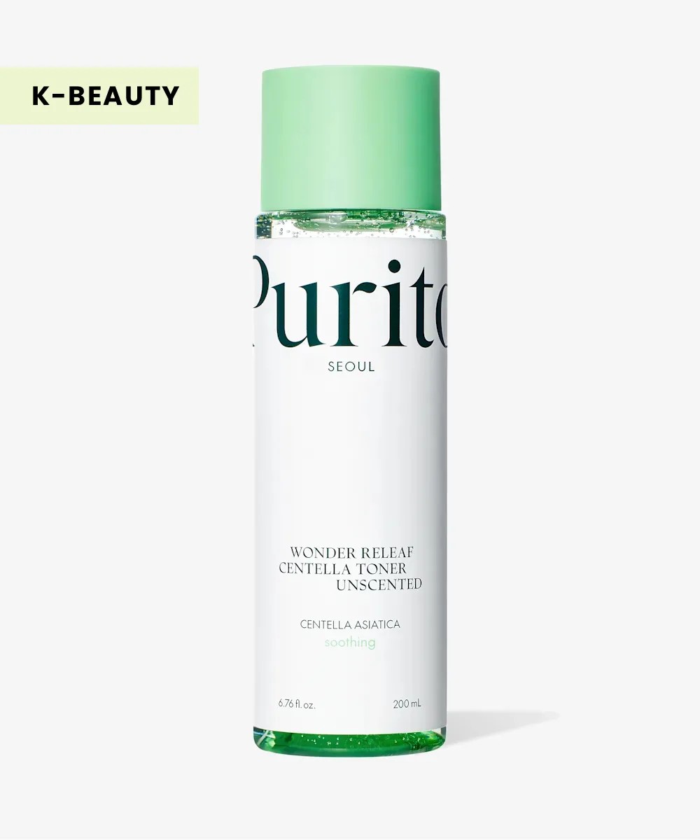 Purito Seoul Wonder Releaf Centella Toner Unscented in green packaging