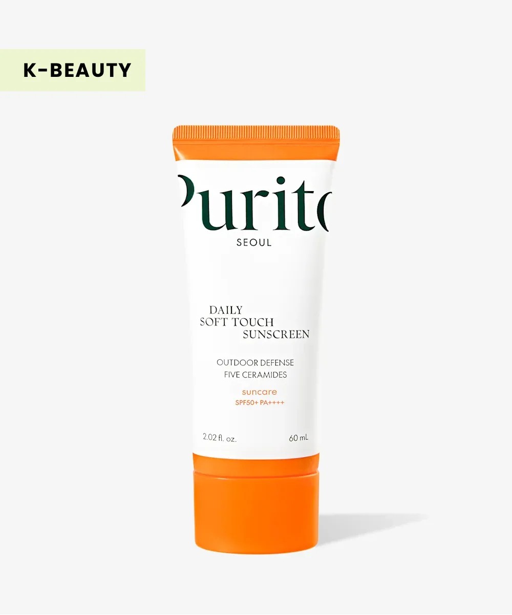 urito Seoul Daily Soft Touch Sunscreen SPF50+ PA++++ in orange in white packaging