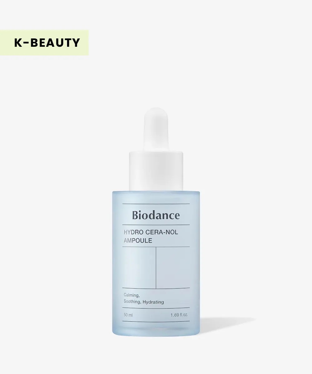 Biodance Hydro Cera-Nol Ampoule in blue and white packaging