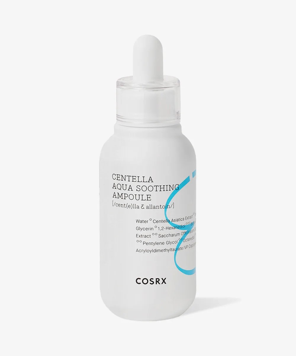 COSRX Hydrium Triple Hyaluronic Moisture Ampoule white and blue packaging