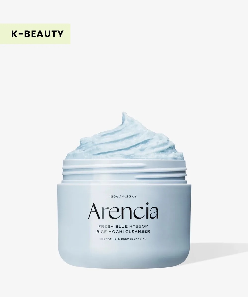 Arencia Blue Hyssop Rice Mochi Cleanser