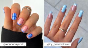 43 Blue Nail Designs To Try