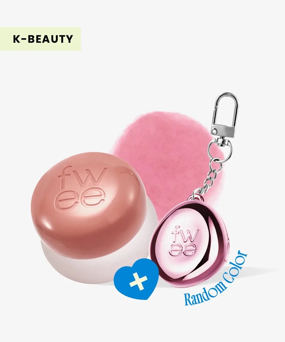 Fwee Lip & Cheek Blurry Pudding Pot + Pendant Keyring