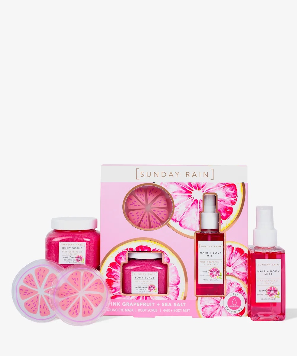 Sunday Rain Pink Grapefruit & Sea Salt Trio