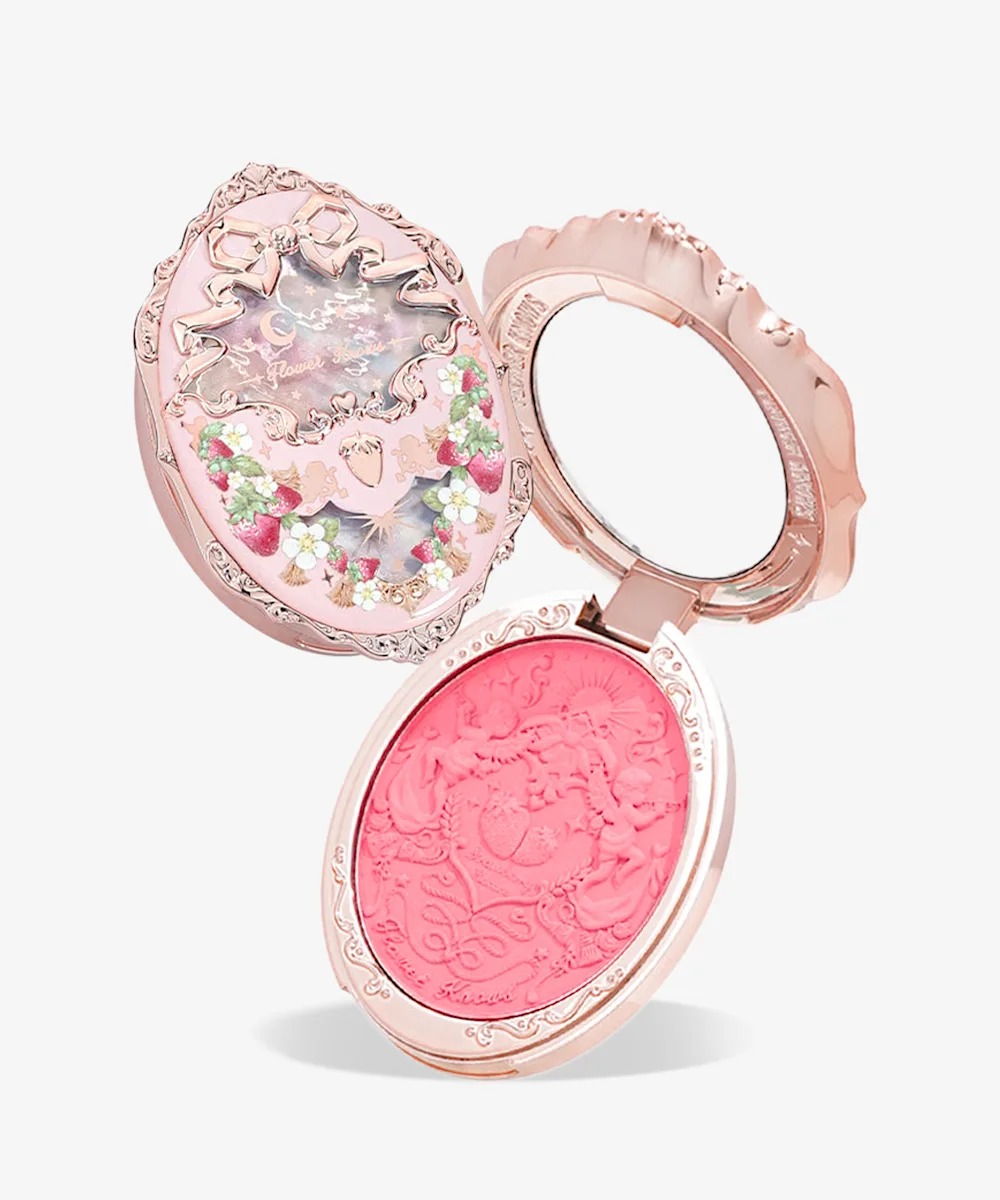 Flower Knows Violet Strawberry Rococo Embossed Blush