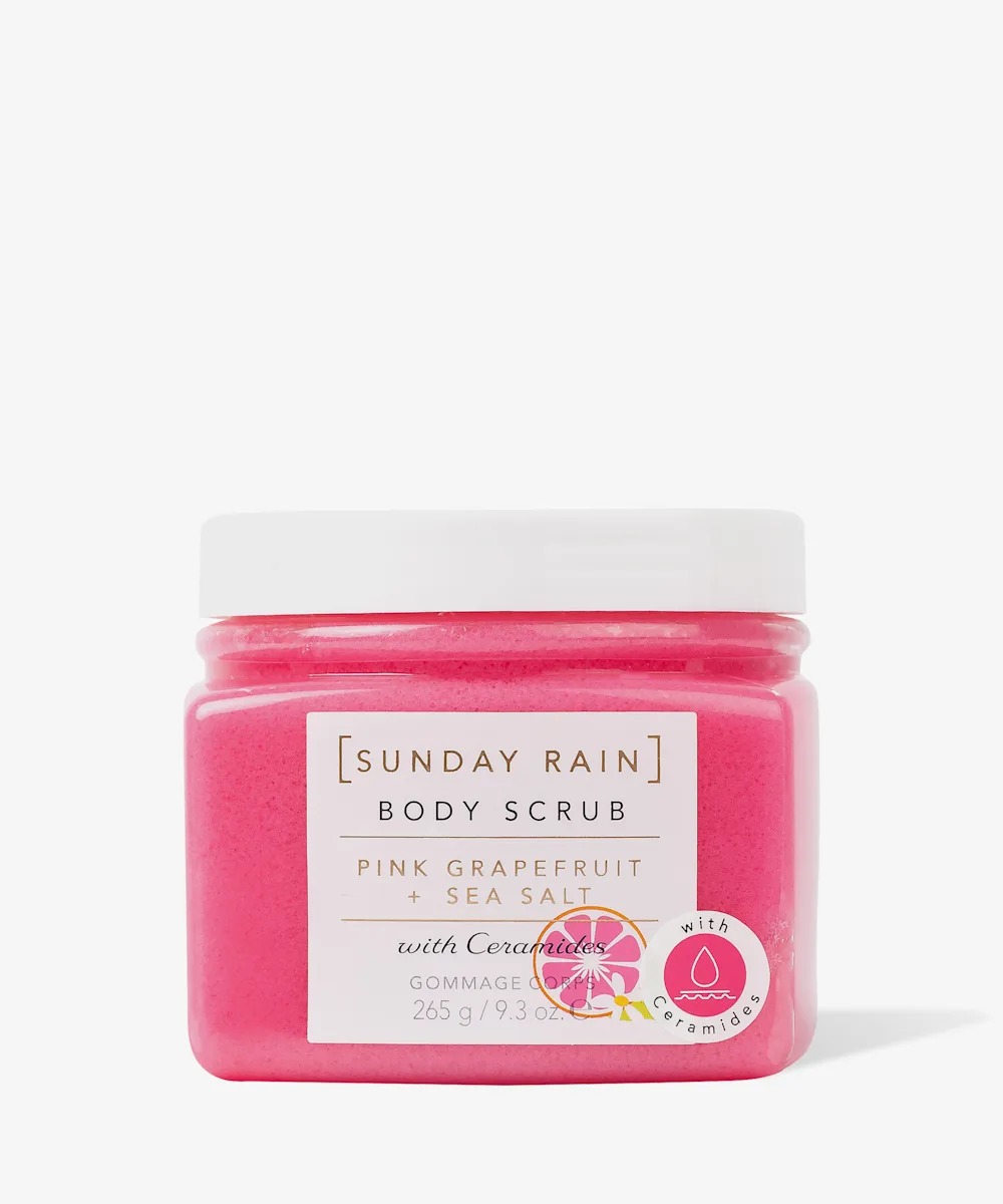 Sunday Rain Pink Grapefruit + Sea Salt Body Scrub